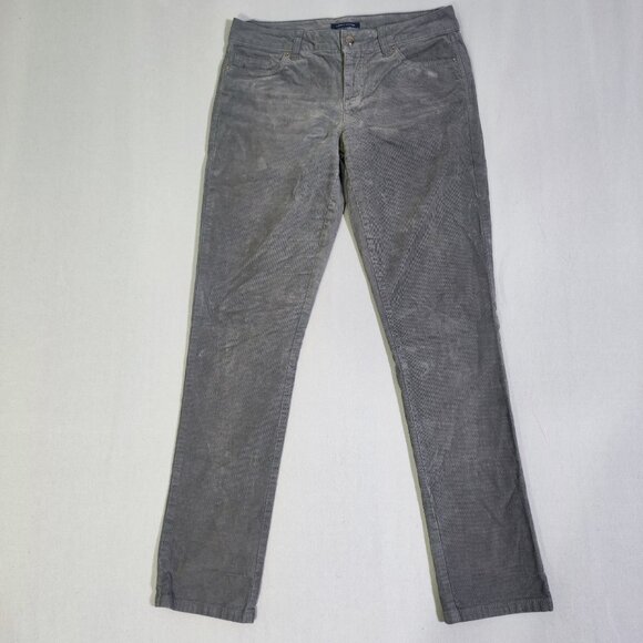 Tommy Hilfiger corduroy pants women's size W31/L 31 grey colour straight leg - Picture 1 of 16
